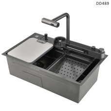 Chiuvetă inteligentă de bucătărie cu afișaj și funcții 12 în 1 - DD489 - Sellzone.bg Chiuvetă inteligentă de bucătărie cu afișaj și funcții 12 în 1 - DD489