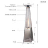 Incalzitor pe gaz de exterior tip "Pyramid" - DD510 - Изображение 1 - Sellzone.bg Incalzitor pe gaz de exterior tip "Pyramid" - DD510 - Изображение 1