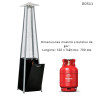 Incalzitor exterior pe gaz,aragaz negru tip "Pyramid" cu roti - DD511 - Изображение 2 - Sellzone.bg Incalzitor exterior pe gaz,aragaz negru tip "Pyramid" cu roti - DD511 - Изображение 2