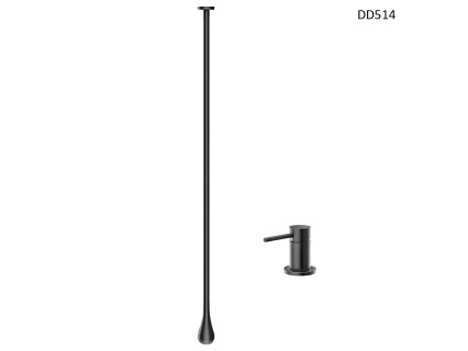 Baterie de duș suspendată în negru mat pentru montare în tavan – DD514 - Sellzone.bg Baterie de duș suspendată în negru mat pentru montare în tavan – DD514