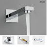 Duș de lux pentru montaj în perete cu baterie de perete, culoare crom – DD518 - Изображение 2 - Sellzone.bg Duș de lux pentru montaj în perete cu baterie de perete, culoare crom – DD518 - Изображение 2