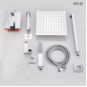 Duș de lux pentru montaj în perete cu baterie de perete, culoare crom – DD518 - Изображение 5 - Sellzone.bg Duș de lux pentru montaj în perete cu baterie de perete, culoare crom – DD518 - Изображение 5