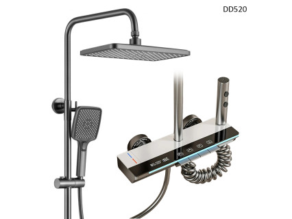 Sistem de duș de lux cu afișaj LED pentru temperatură și timp – DD520 - Sellzone.bg Sistem de duș de lux cu afișaj LED pentru temperatură și timp – DD520