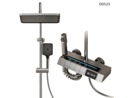 Sistem de duș de lux cu baterie luminoasă și afișaj LED - DD523 - Sellzone.bg Sistem de duș de lux cu baterie luminoasă și afișaj LED - DD523