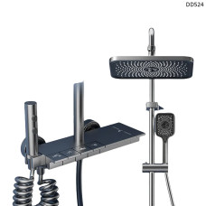 Set duș tip Pian 6 în 1 pentru baie, cu presiune înaltă - DD524 - Sellzone.bg Set duș tip Pian 6 în 1 pentru baie, cu presiune înaltă - DD524