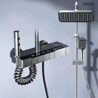 Sistem de duș de lux cu afișaj digital și 4 funcții - DD525 - Sellzone.bg Sistem de duș de lux cu afișaj digital și 4 funcții - DD525