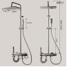 Sistem de duș de lux cu butoane tip pian și 4 funcții – culoare nichel - DD527 - Изображение 4 - Sellzone.bg Sistem de duș de lux cu butoane tip pian și 4 funcții – culoare nichel - DD527 - Изображение 4