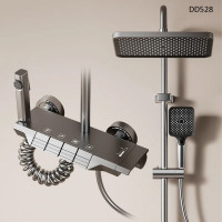 Sistem de duș de lux cu butoane tip pian și 4 funcții - DD528 - Sellzone.bg Sistem de duș de lux cu butoane tip pian și 4 funcții - DD528