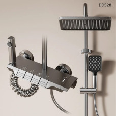 Sistem de duș de lux cu butoane tip pian și 4 funcții - DD528 - Sellzone.bg Sistem de duș de lux cu butoane tip pian și 4 funcții - DD528