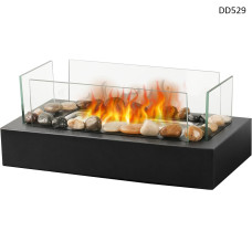 Șemineu de masă cu bioetanol și pietre decorative - DD529 - Sellzone.bg Șemineu de masă cu bioetanol și pietre decorative - DD529