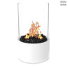Șemineu decorativ rotund cu bioetanol, alb, cu pietre negre - DD532/DD536 - Изображение 3 - Sellzone.bg Șemineu decorativ rotund cu bioetanol, alb, cu pietre negre - DD532/DD536 - Изображение 3