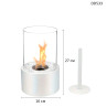 Șemineu rotund decorativ alb cu bioetanol și pietre albe - DD533/DD537 - Изображение 1 - Sellzone.bg Șemineu rotund decorativ alb cu bioetanol și pietre albe - DD533/DD537 - Изображение 1