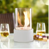 Șemineu rotund decorativ alb cu bioetanol și pietre albe - DD533/DD537 - Изображение 4 - Sellzone.bg Șemineu rotund decorativ alb cu bioetanol și pietre albe - DD533/DD537 - Изображение 4