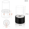 Șemineu decorativ rotund cu bioetanol – Negru cu pietre albe - DD534 - Изображение 1 - Sellzone.bg Șemineu decorativ rotund cu bioetanol – Negru cu pietre albe - DD534 - Изображение 1