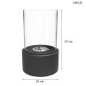 Șemineu decorativ rotund cu bioetanol – Negru cu pietre negre - DD535 - Изображение 1 - Sellzone.bg Șemineu decorativ rotund cu bioetanol – Negru cu pietre negre - DD535 - Изображение 1