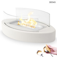 Șemineu de masă decorativ - design alb elegant - DD543 - Sellzone.bg Șemineu de masă decorativ - design alb elegant - DD543