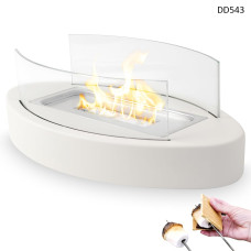 Șemineu de masă decorativ - design alb elegant - DD543 - Sellzone.bg Șemineu de masă decorativ - design alb elegant - DD543