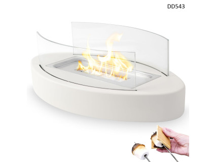 Șemineu de masă decorativ - design alb elegant - DD543 - Sellzone.bg Șemineu de masă decorativ - design alb elegant - DD543