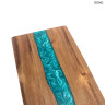 Placă alungită din lemn de salcâm cu rășină epoxidică turcoaz - DD561 - Изображение 3 - Sellzone.bg Placă alungită din lemn de salcâm cu rășină epoxidică turcoaz - DD561 - Изображение 3