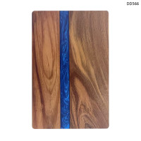Tocator cu rășină epoxidică albastră din lemn de acacia - DD566 - Sellzone.bg Tocator cu rășină epoxidică albastră din lemn de acacia - DD566