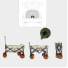 Carucior pliabil de camping cu anvelope off-road pentru plaja, nisip si padure - DD999 - Изображение 5 - Sellzone.bg Carucior pliabil de camping cu anvelope off-road pentru plaja, nisip si padure - DD999 - Изображение 5
