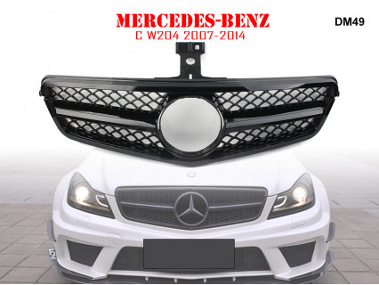 Grilă frontală neagră pentru Mercedes C W204 08-14 - DM49 - Sellzone.bg Grilă frontală neagră pentru Mercedes C W204 08-14 - DM49
