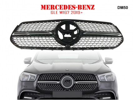 Grilă neagră cu detalii argintii pentru Mercedes GLE W167 2019+ - DM50 - Sellzone.bg Grilă neagră cu detalii argintii pentru Mercedes GLE W167 2019+ - DM50