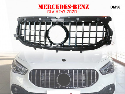 Grilă frontală cu muluri argintii pentru Mercedes GLA H247 2020+ - DM56