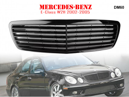Grilă frontală AMG neagră lucioasă pentru Mercedes E W211 02-05 - DM60 - Sellzone.bg Grilă frontală AMG neagră lucioasă pentru Mercedes E W211 02-05 - DM60