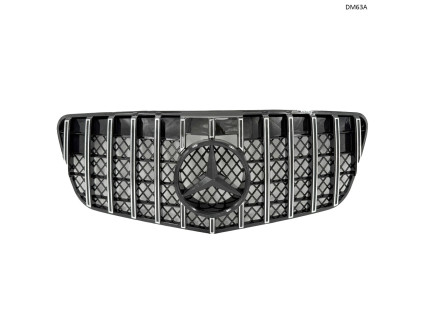 Grilă față GT cu loc pentru emblemă Mercedes E W211 06–09 – DM63A - Sellzone.bg Grilă față GT cu loc pentru emblemă Mercedes E W211 06–09 – DM63A