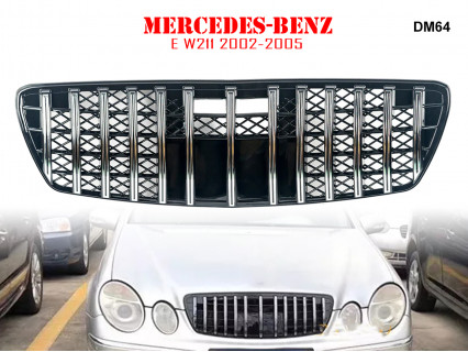 Grilă frontală neagră GT pentru Mercedes E W211 02-05 - DM64 - Sellzone.bg Grilă frontală neagră GT pentru Mercedes E W211 02-05 - DM64