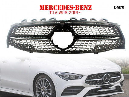Grilă Diamond frontală pentru Mercedes CLA W118 2019+ - DM70 - Sellzone.bg Grilă Diamond frontală pentru Mercedes CLA W118 2019+ - DM70
