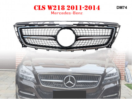 Grilă sport cu detalii argintii pentru Mercedes CLS W218 11-14 AMG - DM74 - Sellzone.bg Grilă sport cu detalii argintii pentru Mercedes CLS W218 11-14 AMG - DM74