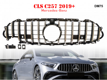 Grilă frontală neagră GT pentru Mercedes CLS C257 2019+ W257 - DM75 - Sellzone.bg Grilă frontală neagră GT pentru Mercedes CLS C257 2019+ W257 - DM75