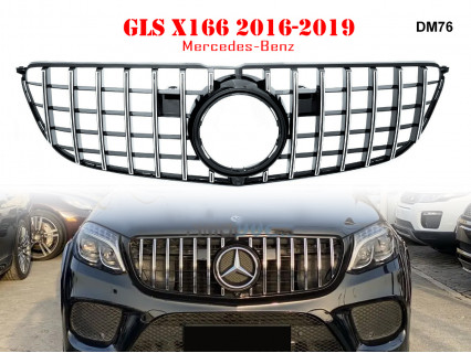 Grilă tip GT cu muluri pentru Mercedes GLS X166 16-19 - DM76 - Sellzone.bg Grilă tip GT cu muluri pentru Mercedes GLS X166 16-19 - DM76