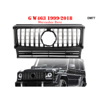 Grilă frontală neagra GT cu muluri pentru Mercedes G Class W463 99-18 - DM77 - Sellzone.bg Grilă frontală neagra GT cu muluri pentru Mercedes G Class W463 99-18 - DM77