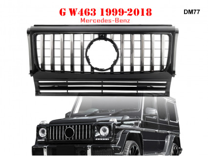 Grilă frontală neagra GT cu muluri pentru Mercedes G Class W463 99-18 - DM77 - Sellzone.bg Grilă frontală neagra GT cu muluri pentru Mercedes G Class W463 99-18 - DM77