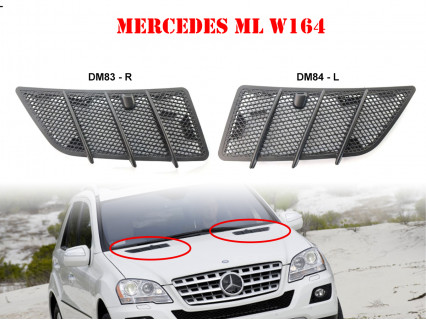 Grile frontale capotă pentru Mercedes ML W164 Facelift - DM83 DM84 - Sellzone.bg Grile frontale capotă pentru Mercedes ML W164 Facelift - DM83 DM84