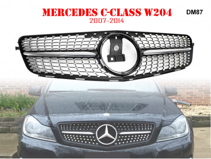 Grilă frontală sport pentru Mercedes C W204 tip Diamond - DM87 - Sellzone.bg Grilă frontală sport pentru Mercedes C W204 tip Diamond - DM87