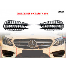 Grile cu halogen negre pentru Mercedes C W205 - DMa34 - Sellzone.bg Grile cu halogen negre pentru Mercedes C W205 - DMa34