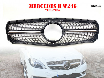 Grilă frontală Diamond pentru Mercedes B W246 2011-2014 - DMb25 - Sellzone.bg Grilă frontală Diamond pentru Mercedes B W246 2011-2014 - DMb25