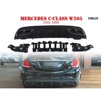 Difuzor bara spate AMG 63 pentru Mercedes C W205 - DMb29 - Sellzone.bg Difuzor bara spate AMG 63 pentru Mercedes C W205 - DMb29