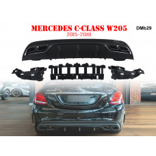 Difuzor bara spate AMG 63 pentru Mercedes C W205 - DMb29 - Sellzone.bg Difuzor bara spate AMG 63 pentru Mercedes C W205 - DMb29