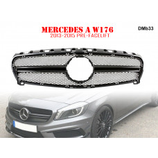 Grilă frontală neagră AMG pentru Mercedes A W176 - DMb33 - Sellzone.bg Grilă frontală neagră AMG pentru Mercedes A W176 - DMb33
