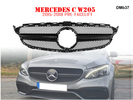 Grilă bara frontală pentru Mercedes C W205 AMG - DMb37 - Sellzone.bg Grilă bara frontală pentru Mercedes C W205 AMG - DMb37