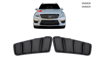 Grilă de ventilație stânga/dreapta pentru capota față Mercedes ML GL GLE GLS 2011–2019 - DMb828 / DMb829