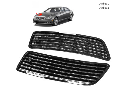 Grilă ventilație capotă Mercedes Clasa S W221 (2007–2013) – stânga/dreapta - DMb830 / DMb831