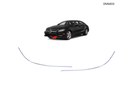 Ornamente cromate pentru bara față / rame halogen Mercedes CLS W218 2010–2014 - DMb833 - Sellzone.bg Ornamente cromate pentru bara față / rame halogen Mercedes CLS W218 2010–2014 - DMb833
