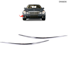 Benzi cromate  halogen bara față Mercedes E W211 2007–2009 - DMb836 - Sellzone.bg Benzi cromate  halogen bara față Mercedes E W211 2007–2009 - DMb836