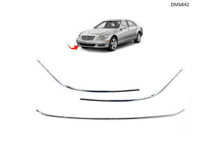 Bandă cromată tuning pentru bara față Mercedes Clasa S W221 (2008–2013) - DMb842 - Sellzone.bg Bandă cromată tuning pentru bara față Mercedes Clasa S W221 (2008–2013) - DMb842